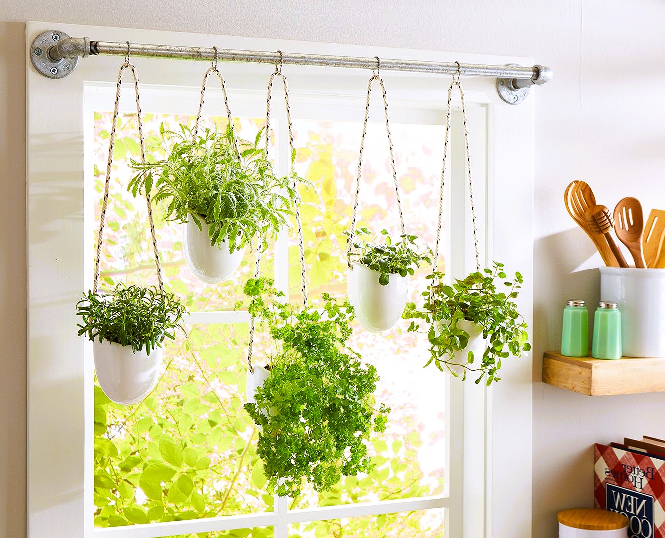 window hanging herb planter